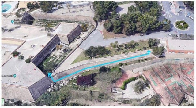 Alicante retoma la obra de la pasarela del Castillo de San Fernando tras ajustar el proyecto