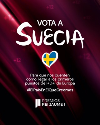 'Vota a Suecia', la eurovisiva campaña de los Premios Rei Jaume I para pedir más inversión en ciencia