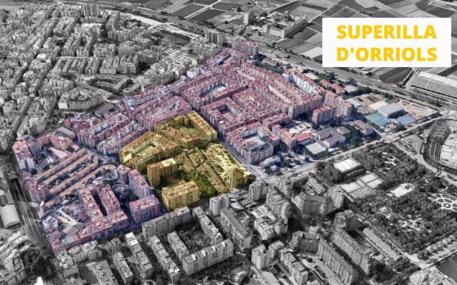 La supermanzana de Orriols transformará 8.700 m2 del barrio en zonas peatonales y ajardinadas