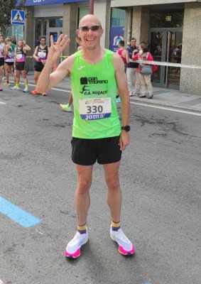 Pedro Ángel Guillamón, cuarto máster 40 en el Nacional de 10 kilómetros en ruta