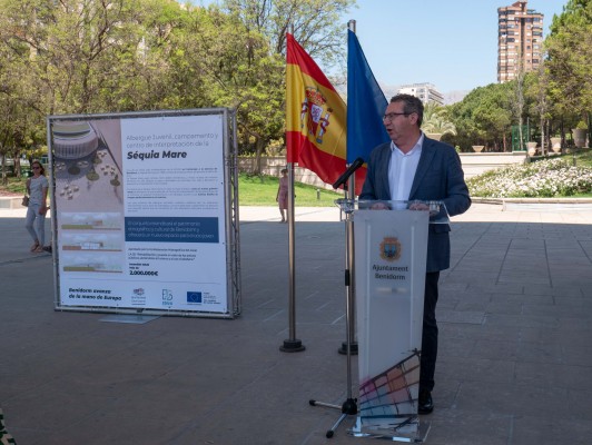 Benidorm inaugura una exposición del nuevo Benidorm con las inversiones de la Edusi