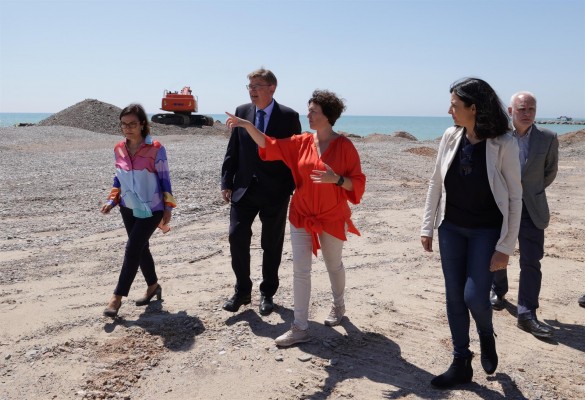 Puig destaca en Almenara la importancia de las actuaciones contra la regresión del litoral de la Comunitat
