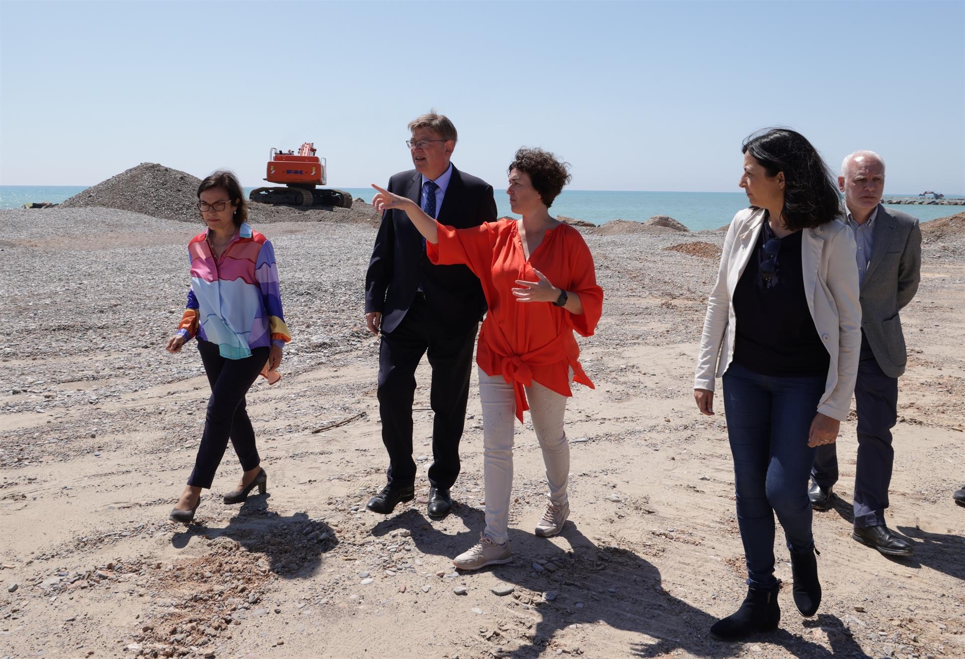 Puig destaca en Almenara la importancia de las actuaciones contra la regresión del litoral de la Comunitat