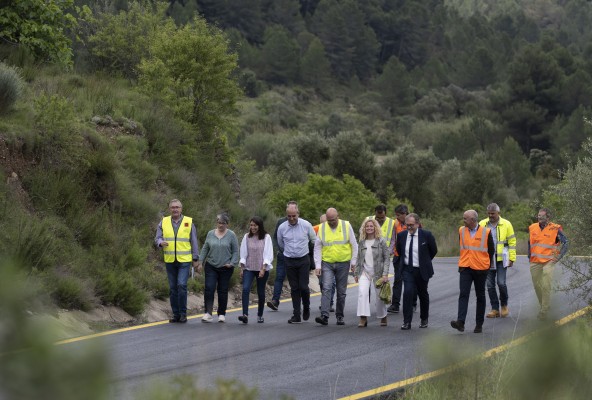 Finaliza la primera fase del asfaltado de la carretera de Cabanes a Orpesa 