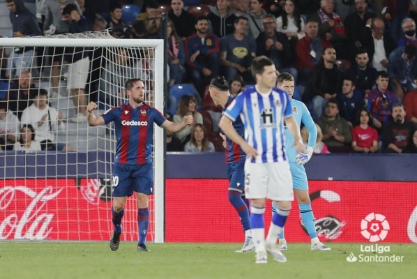 Primer gol de Miramón con el Levante en casi tres años