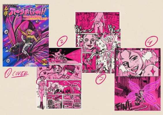 La artista Lola Beltrán crea el 'Motocómic' de Rosalía