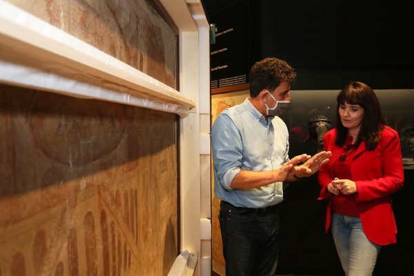 Un fresco romano del siglo I d.C. se incorpora a la exposición 'Gladiadores' en el MARQ