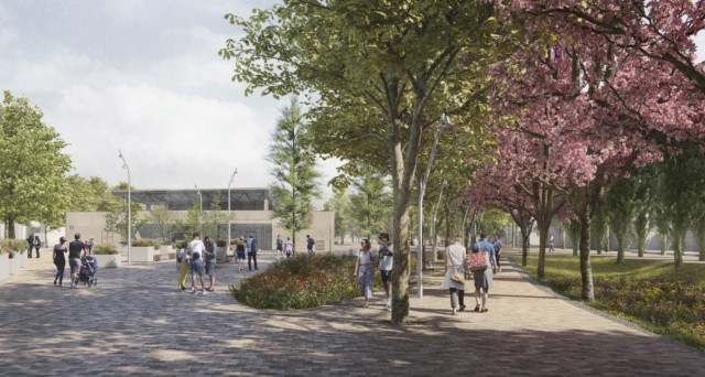 El proyecto de retoque del final de Blasco Ibáñez: 5 millones para reverdecer la estación del Cabanyal