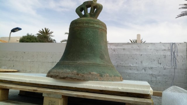 Cultura recupera la campana del Monasterio de San Ginés de la Jara de Cartagena treinta años después