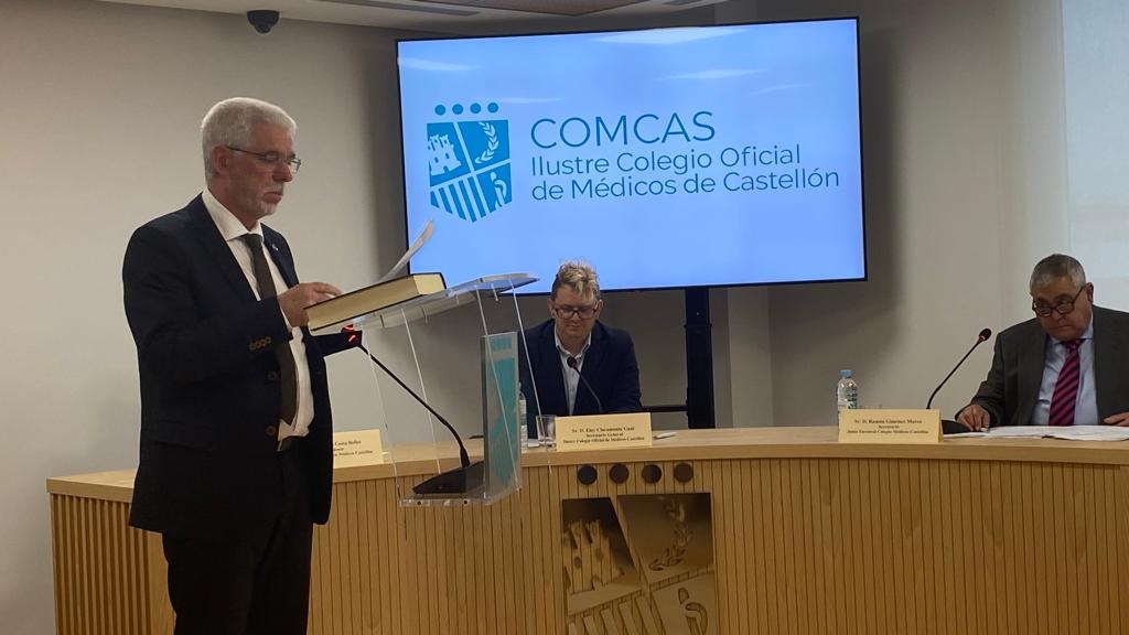 La directiva del Colegio de Médicos de Castellón toma posesión con el Dr. Breva como presidente