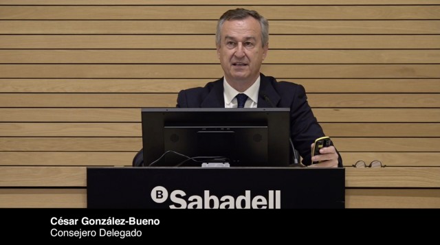 El Sabadell diluye el impacto de la crisis en la mora y valora la respuesta del Gobierno a Ucrania