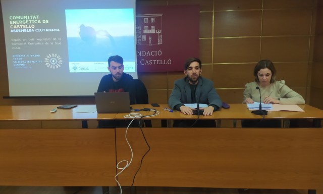 Castelló pide al Ivace financiar la instalación fotovoltaica de la primera comunidad energética