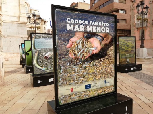 Una exposición fotográfica de las 'bondades' del Mar Menor levanta las iras de los políticos y las críticas de los ciudadanos
