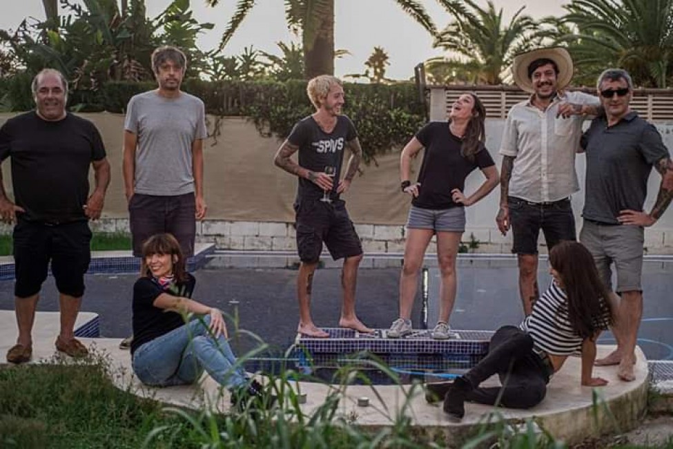 La banda australiana Lucy and the Rats, con Pepe Gomar (segundo por la izquierda) y Jim Diamond, productor de grupos como White Stripes y bajista de The Dirtbombs. - 