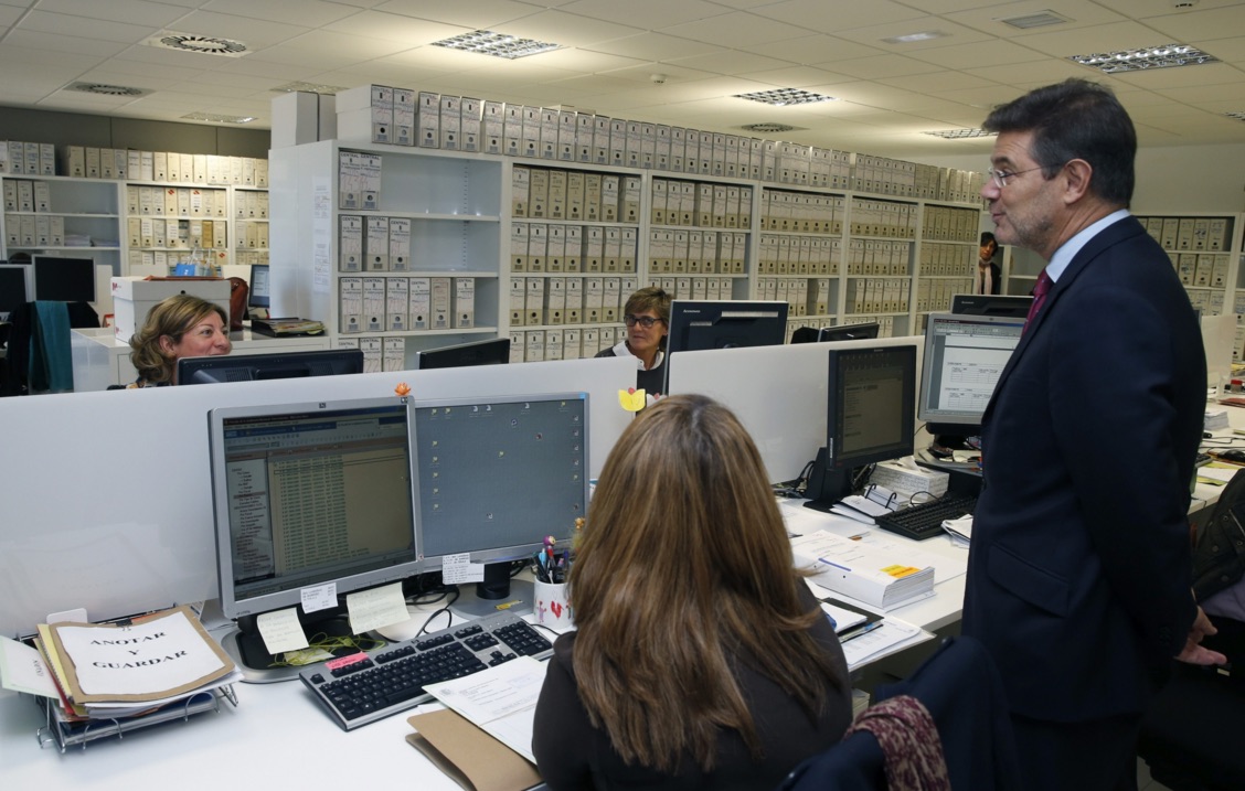 El ministro Rafael Catalá, el día que se inauguró la nueva Audiencia Nacional (EFE) - 