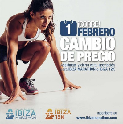 1 de febrero, cambio de precio del Ibiza Marathon y el Ibiza 12K 