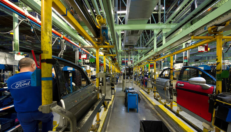 La planta de Ford Almussafes retoma la actividad tras el parón de Semana Santa
