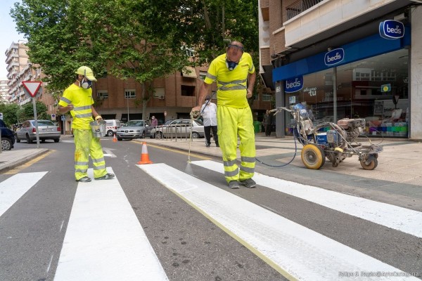 Vía Pública invertirá cerca de 700.000 euros para mejorar la señalización vial de Cartagena