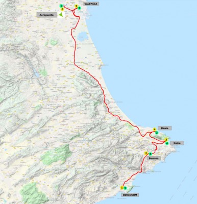 Así queda el nuevo itinerario del bus entre las Marinas y València