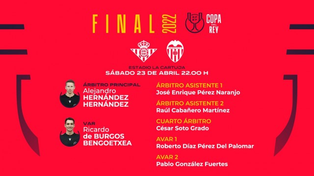Hernández Hernández, árbitro principal para la final de la Copa del Rey