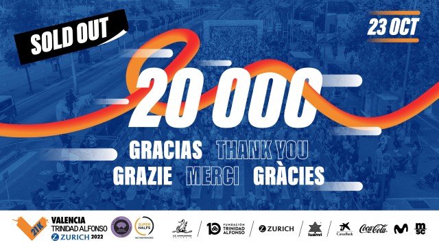 Agotados los 20.000 dorsales del Medio Maratón Valencia Trinidad Alfonso Zurich