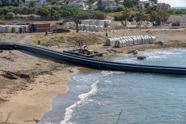 La reparación del emisario de Cala Reona sigue pendiente de ejecución
