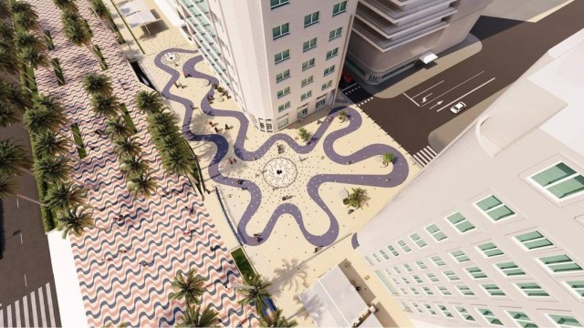 Así quedará la nueva plaza junto a La Explanada: inversión de 3,3 millones con fuente ornamental