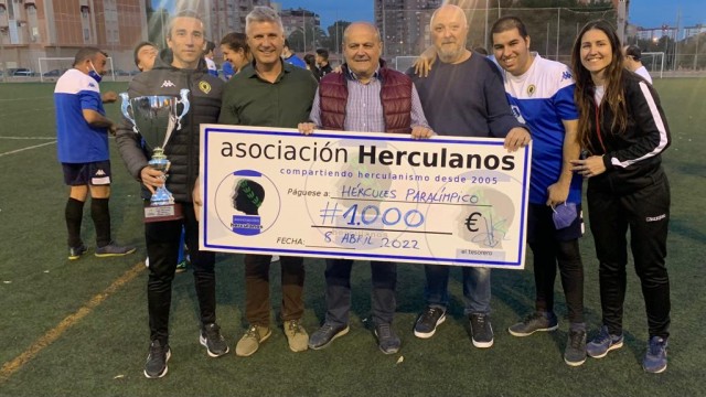Herculanos dona al Hércules Paralímpico los primeros beneficios de 