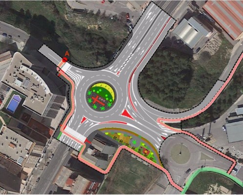 El Ministerio de Transportes instalará una glorieta en la N-340 para adecuar la travesía en Alcoy