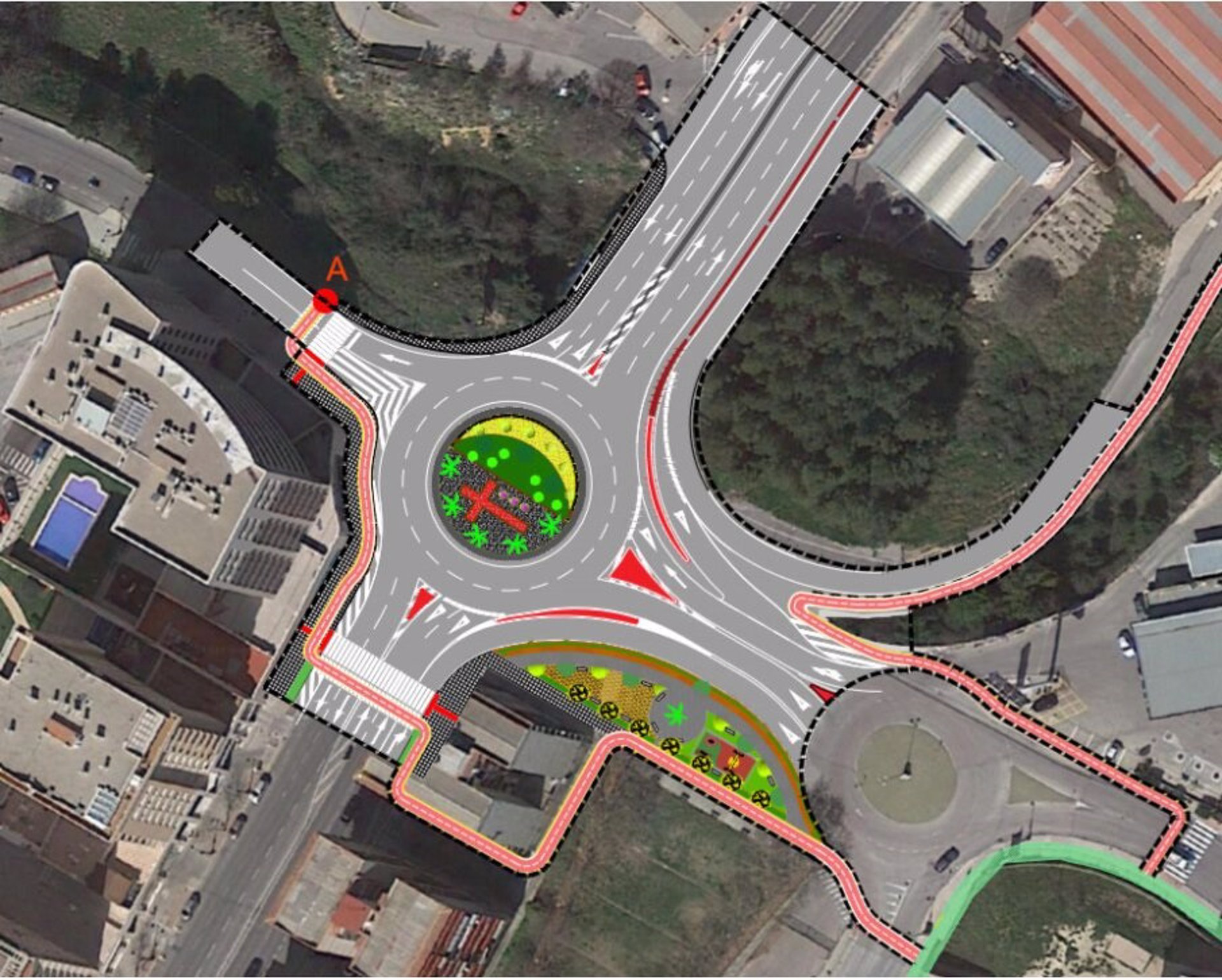 El Ministerio de Transportes instalará una glorieta en la N-340 para adecuar la travesía en Alcoy