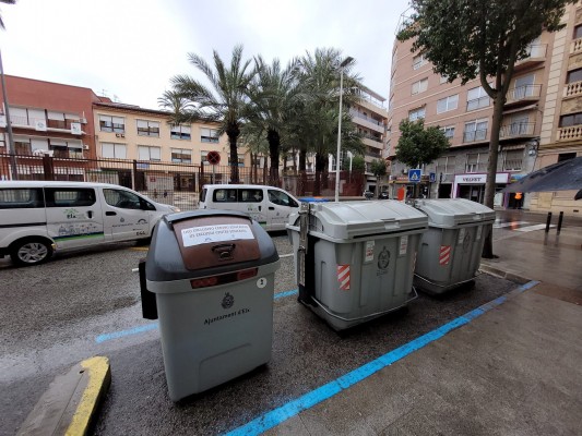 Empieza en Elche la recogida orgánica para grandes productores con un centenar de nuevos contenedores