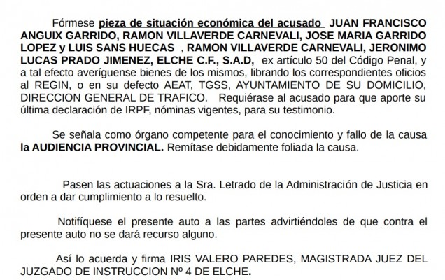 LaLiga sienta en el banquillo de los acusados al Elche junto a Anguix a cuenta del 'pagaré trucho'
