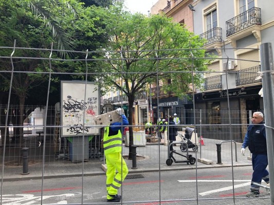Alicante aborda la reforma de la Plaza Nueva con el reto de acabar en junio pese a la crisis de materiales