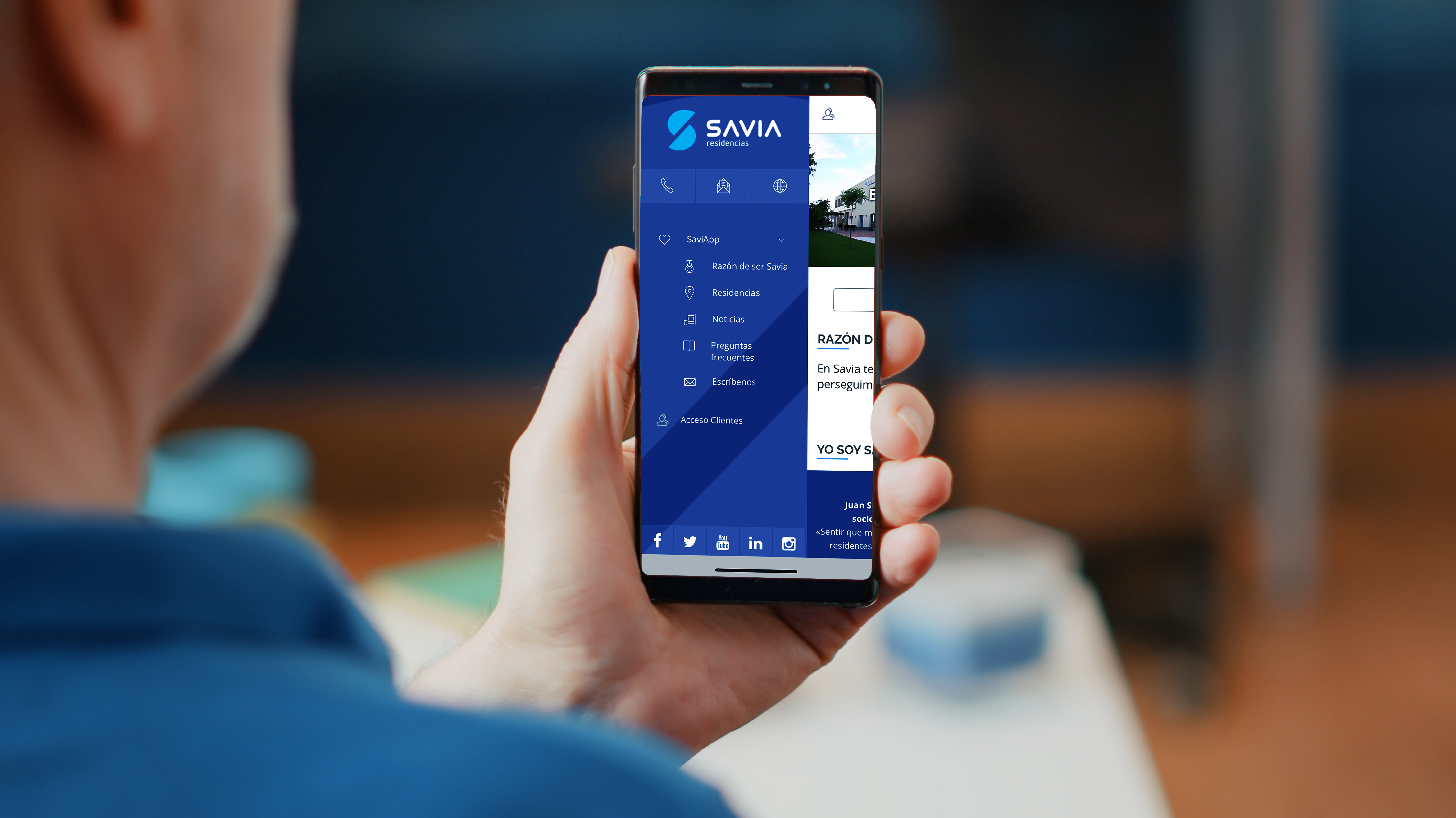 Savia Residencias lanza SaviApp para que las familias tengan información al instante