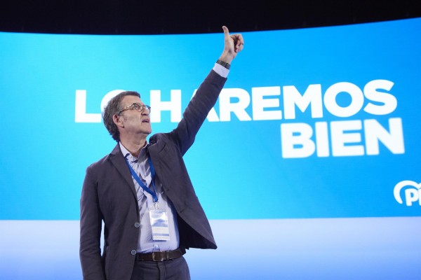 Feijóo, proclamado presidente del PP con el 98,35% de los votos: 