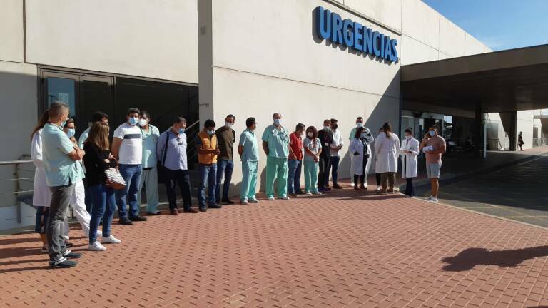 Concentración de médicos del Hospital de Torrevieja en octubre. Foto: AP - 
