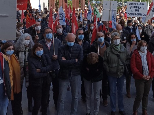 Funcionarios de justicia protestan contra Bravo por no actualizar los complementos salariales