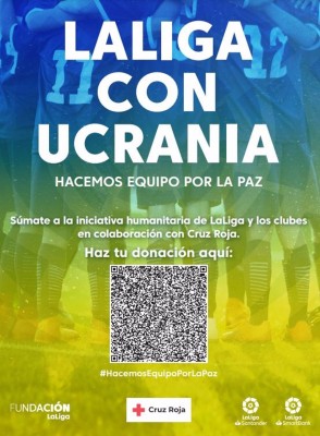 LaLiga lanza la campaña de apoyo a Ucrania 