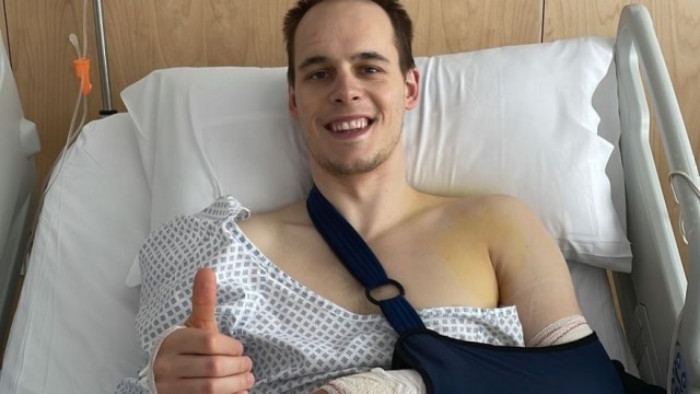 Prepelic, operado de una doble fractura en el brazo izquierdo
