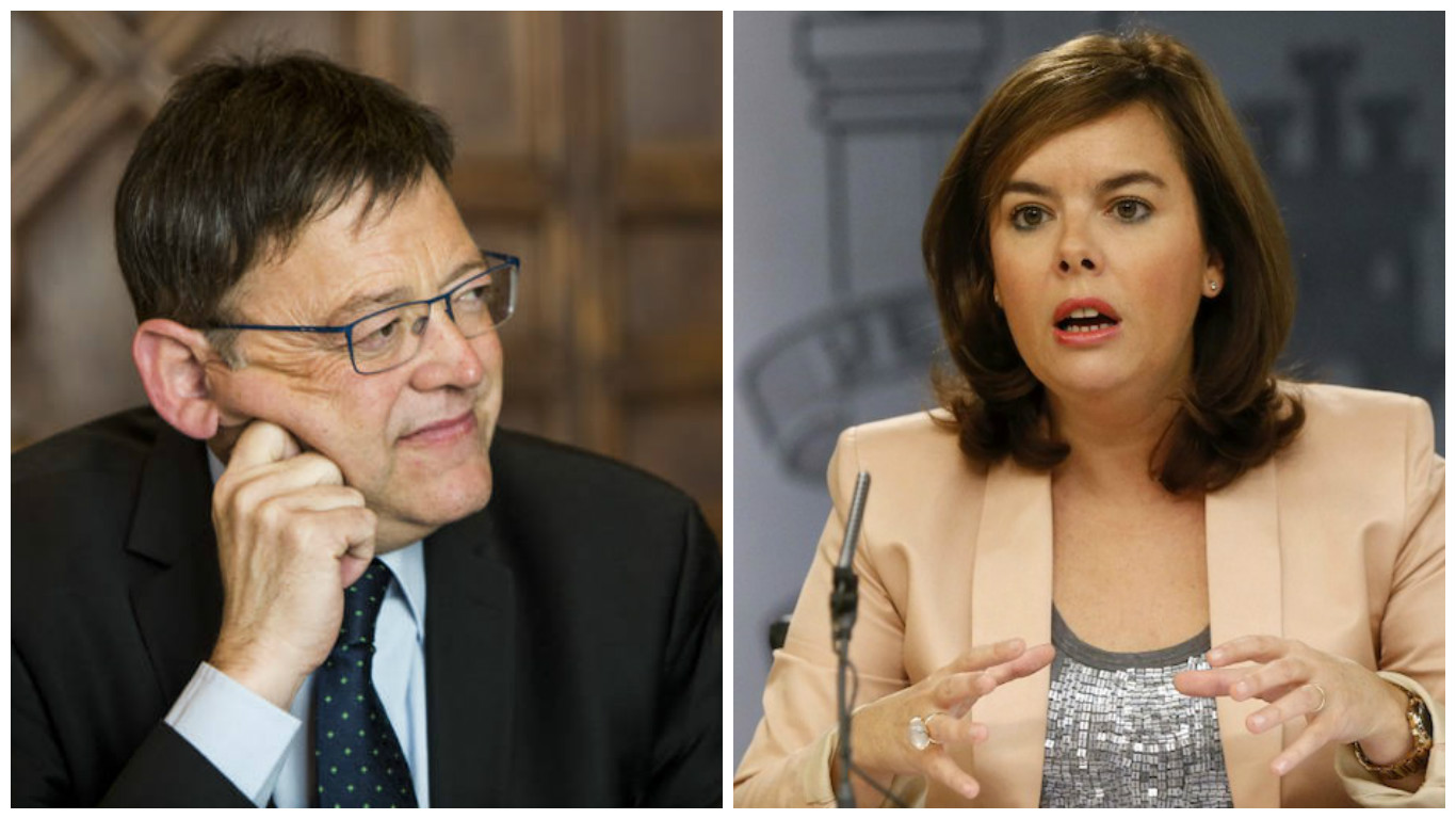 Puig recibe este martes a Sáenz de Santamaría en Valencia para hablar de financiación autonómica