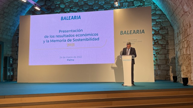Baleària vuelve a beneficios y gana 49 millones en 2021, un 68% más que antes de la pandemia