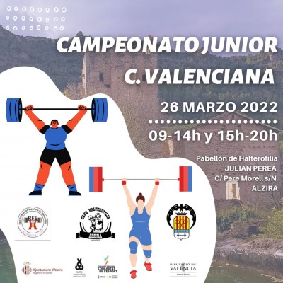 Alzira acoge el Campeonato junior de halterofilia de la Comunitat Valenciana