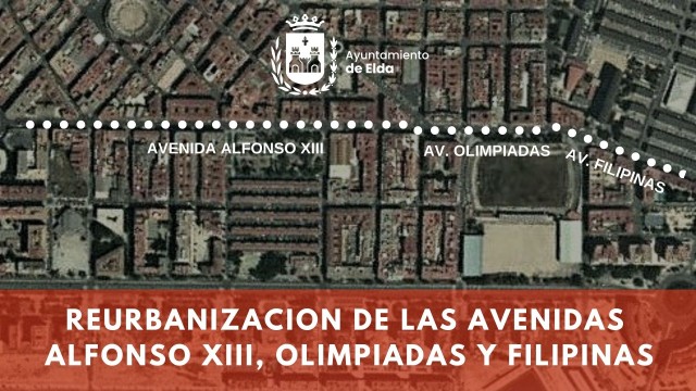 Elda adjudica las obras de remodelación de las avenidas Alfonso XIII, Olimpiadas y Filipinas
