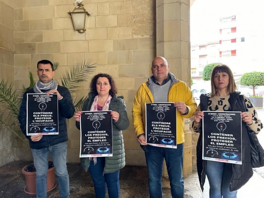 CCOO y UGT convocan concentración en Elche el miércoles contra la subida del precio de luz y carburante 