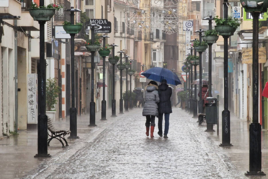 El interior de Castellón, en alerta naranja por lluvias intensas en la tarde de este lunes