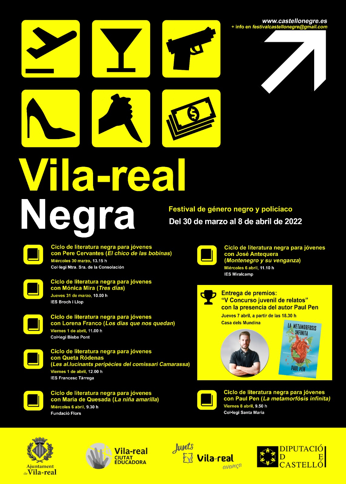 Vila-real Negra acerca el género literario a los estudiantes a

través de la experiencia de 7 plumas