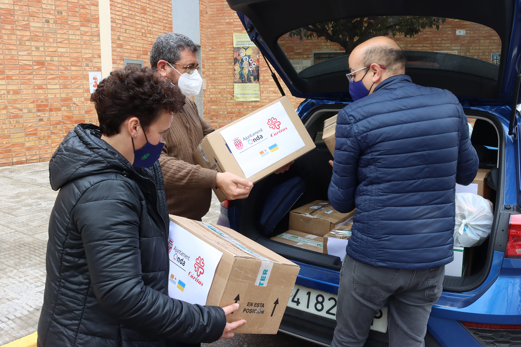 Onda se vuelca con Ucrania con el envío de una treintena de cajas de material sanitario