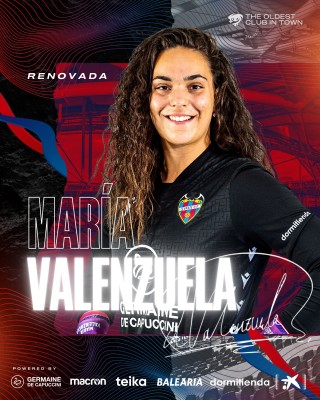 El Levante renueva a la guardameta María Valenzuela hasta 2024
