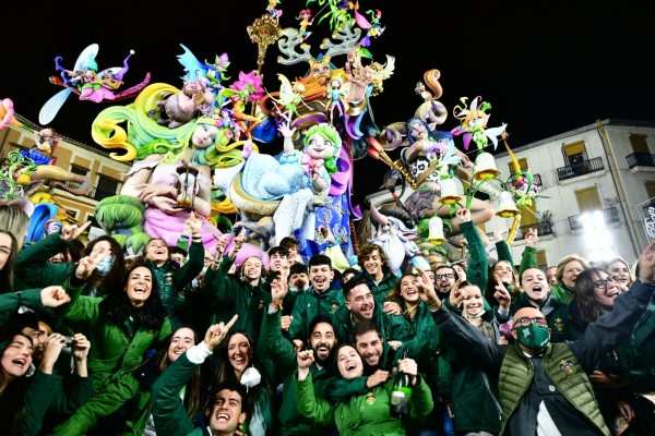 Convento Jerusalén, ganadora del primer premio de Especial de las Fallas 2022 con '2030'