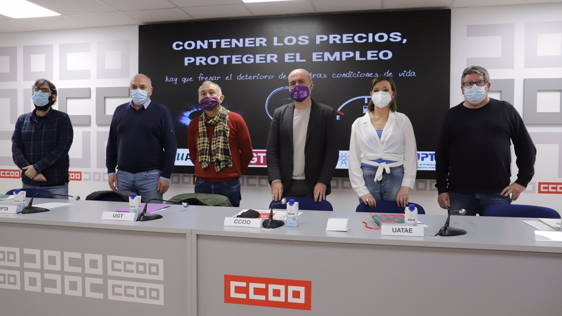 Los sindicatos convocan movilizaciones el 23 de marzo contra la subida de los precios de la energía